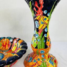 Talavera Mexican Pottery Bird Bath - thumbnail 3