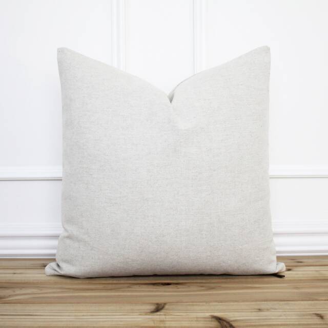 Neutral Linen Pillow Cover 20 X Designer Natural Decorative -- Plh Signature - image 1