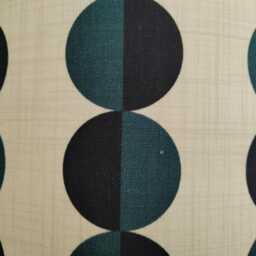 Blue Retro Circle Lampshade Navy Round Spots Pattern Handmade Cotton Fabric Drum Lamp Shade Ceiling Pendant Or Table Floor - Various Sizes - thumbnail 4