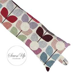 Draught Excluder 50-135cm Bloom Tapestry Handmade Wind Draft Stopper Floral Flowers Leaf - thumbnail 1
