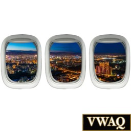 Airplane Wall Decals For Kids Rooms - Plane Window Sticker Aviation Decor Vwaq-Ppw19 - thumbnail 2