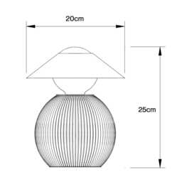 Eco-Friendly Art Deco Lamp - Set Of Two Lamps For Weddings - thumbnail 3