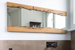 Live Edge Mirror in Recycled Wood - thumbnail 1