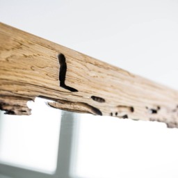 Live Edge Mirror in Recycled Wood - thumbnail 3