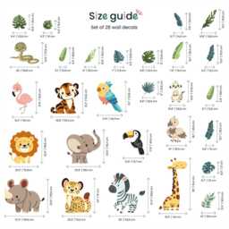 Safari Animal Wall Decals Peel & Stick Jungle Nursery Decor - thumbnail 2