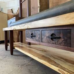 Entry Bench With Coat Hanging & Shoe Storage - thumbnail 2