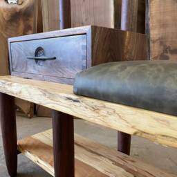 Entry Bench With Coat Hanging & Shoe Storage - thumbnail 3