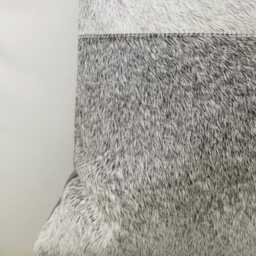 Natural Gray Cowhide Cushion 48x48 Cover Italian Style Farmhouse - thumbnail 3