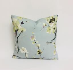 Voyage - Seville Spring Meadows Beautiful Japanese Cherry Blossom Cushion Cover Handmade Throw Pillow Designer Home Decor - thumbnail 1