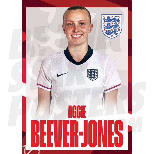 Lionesses Beever-Jones 24/25 Home Headshot Poster - Officially Licensed Product A4/A3 Framed Options Wall Decor - image 1