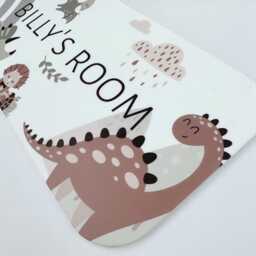 Personalised Dinosaur Room Sign Dino Nursery Decor, Kids Wall Hanging - thumbnail 3