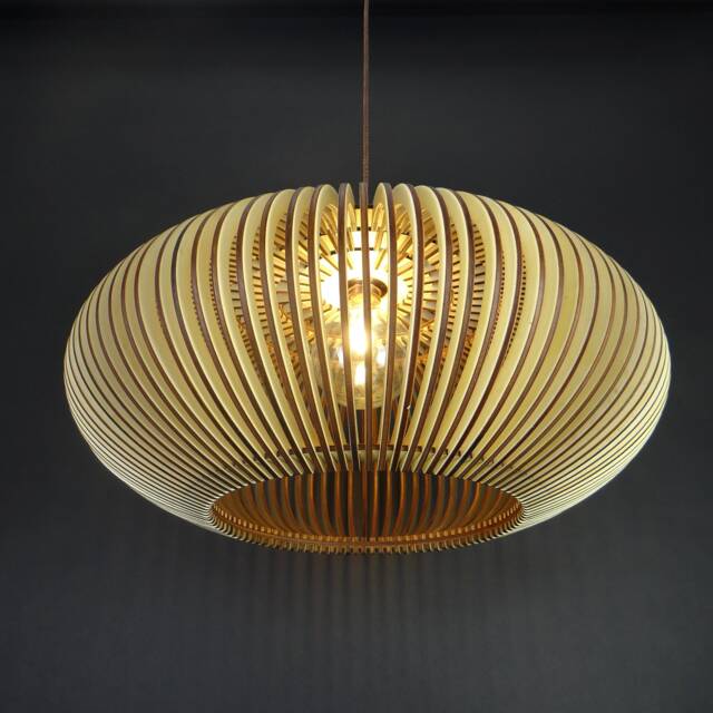 Wood Rustic Pendant Light Chandelier Lamp Shade For Dining Table - Gula L66 - image 1