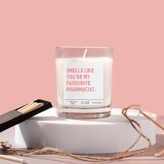 New Pharmacist Gift. Qualified Pharmacist. Smells Like Candle Favourite - image 1