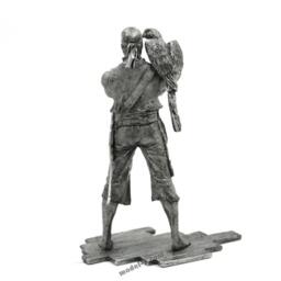 Tin 75mm Pirates. Buccaneer Haiti 1670 Year. Pirate With A Parrot - thumbnail 3