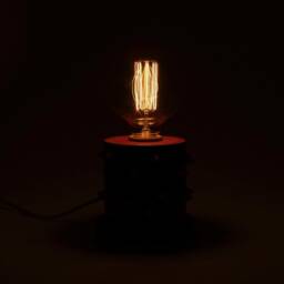 "Concrete Designer Table Lamp, Limited Edition, Guest Artist ""Ziba" - thumbnail 2
