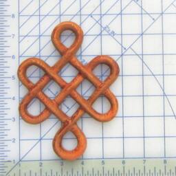 Miniature Celtic Knot Of Longevity - Long Life Traditional Wood Carving - thumbnail 3