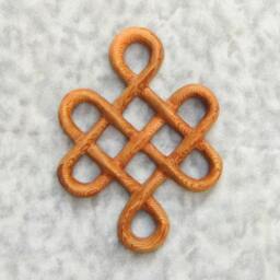 Miniature Celtic Knot Of Longevity - Long Life Traditional Wood Carving - thumbnail 4
