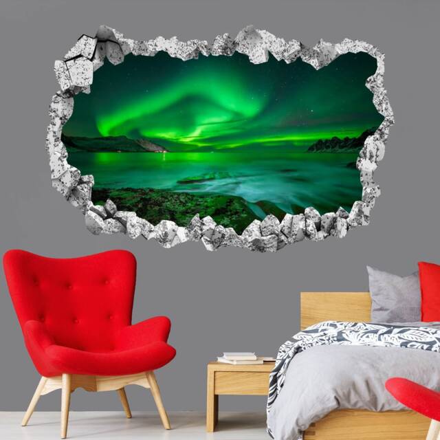 Northern Lights Wall Decal Sticker Mural Poster Print Art Home Bedroom Office Decor Kr28 - image 1