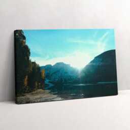 Mountain & River in Poland Canvas, Wall Art Picture, Turquoise Decoration, Travel Canvas - thumbnail 2