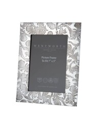 "Peacock Feathers Pewter Photo Frame/Picture To Take 7"" X 5" - thumbnail 1