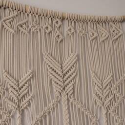 Large Macrame Wall Hanging With Arrows, Boho Decor - thumbnail 4