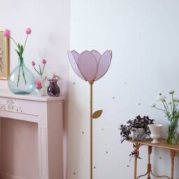 Simple Flower Floor Lamp & Lampshade - Lilac - thumbnail 3
