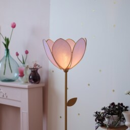 Simple Flower Floor Lamp & Lampshade - Lilac - thumbnail 2