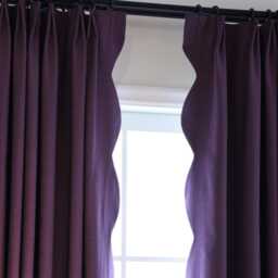 Custom Made With Any Color & Size , A Pair Of Cotton Blend Curtains Scallop Edge, Living Room Curtains, Bedroom Curtains, Nursery - thumbnail 4