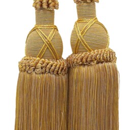 "D??copro Double Curtain & Drapery Tassel Tieback, Length 10"" - 25cm, Spread 30" - thumbnail 2