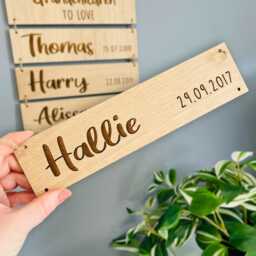 Personalised Wall Decoration Gift For Grandparents - Happiness Is Having Grandchildren To Love Add Names & Birth Dates - thumbnail 2