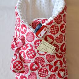 Christmas Baby Blanket, Newborn Swaddle Minky Couverture D'emmaillotage, Limited Edition Last - thumbnail 2