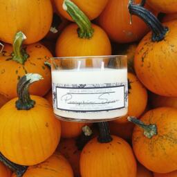 Cinnamon Clove Scented 15 Oz Soy Candle - Double Wick Fall Autumn Scents Eco-Friendly - thumbnail 2