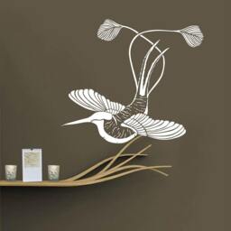 Colibri Exotic Vinyl Bird Decal Wall Sticker Bird-Of-Paradise Interior Decor - thumbnail 1