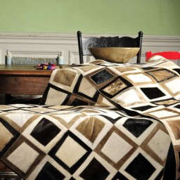 Large Cowhide Rug Peau De Vache Cow Hide Fur - thumbnail 4