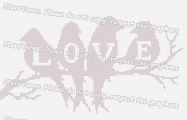 Love Bird Body Pillow Or C2C Crochet Graphgan Pattern