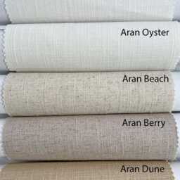 Linen Roman Shade, Tuscany Fabric With White Double Ribbon Design, Custom Window Treatment - thumbnail 4