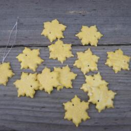 Yellow Elegant Handmade Ceramic Snowflake/star On The Christmas Tree, Christmas Decor, Snowflake, Tree Snowflake - thumbnail 2