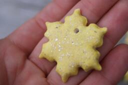 Yellow Elegant Handmade Ceramic Snowflake/star On The Christmas Tree, Christmas Decor, Snowflake, Tree Snowflake