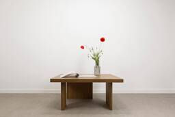 Ototo.16 Minimalist Square Plywood Coffee Table in Japandi Style, Table, Low - thumbnail 1