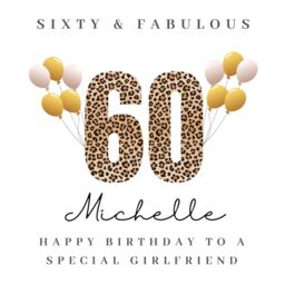Personalised Girlfriend 60Th Birthday Candle Gift Hamper Prints W - thumbnail 4