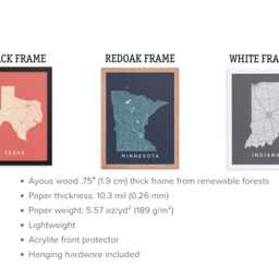 Island Of Oahu, Hawaii Map Print Wall Art - thumbnail 4