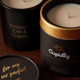 Tobacco, Oak & Cognac Scented Candle For Him - Cupidly - thumbnail 3