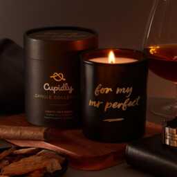 Tobacco, Oak & Cognac Scented Candle For Him - Cupidly