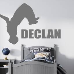 Personalized Parkour Vinyl Wall Decal Custom Name Sticker 2594 - thumbnail 3