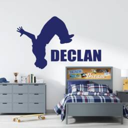 Personalized Parkour Vinyl Wall Decal Custom Name Sticker 2594 - thumbnail 2
