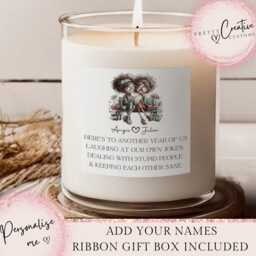 Personalised Best Friend Scented Candle, Besties Birthday Gift, Friends Christmas Funny Gifts For Her, Friendship - thumbnail 1