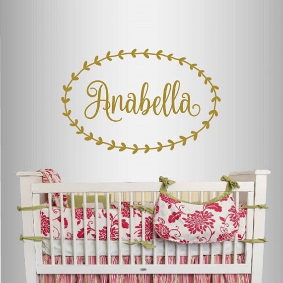 In-Style Decals Wall Vinyl Decal Home Decor Art Sticker Cute Custom Name Girl Baby Kids Nursery Play Room Removable Mural Design 2578 - image 1