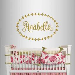 In-Style Decals Wall Vinyl Decal Home Decor Art Sticker Cute Custom Name Girl Baby Kids Nursery Play Room Removable Mural Design 2578 - thumbnail 1