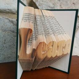 Learn - Folded Book Art Fully Customizable, Teacher Gift, Student Gift - thumbnail 2