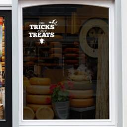 Halloween Window Sticker No Tricks Just Treats Vinyl Decal Decor Decoration For Windows - thumbnail 3